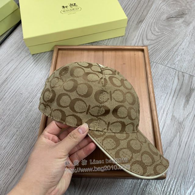 Coach男女同款帽子 蔻馳經典印花棒球帽鴨舌帽  mm1754